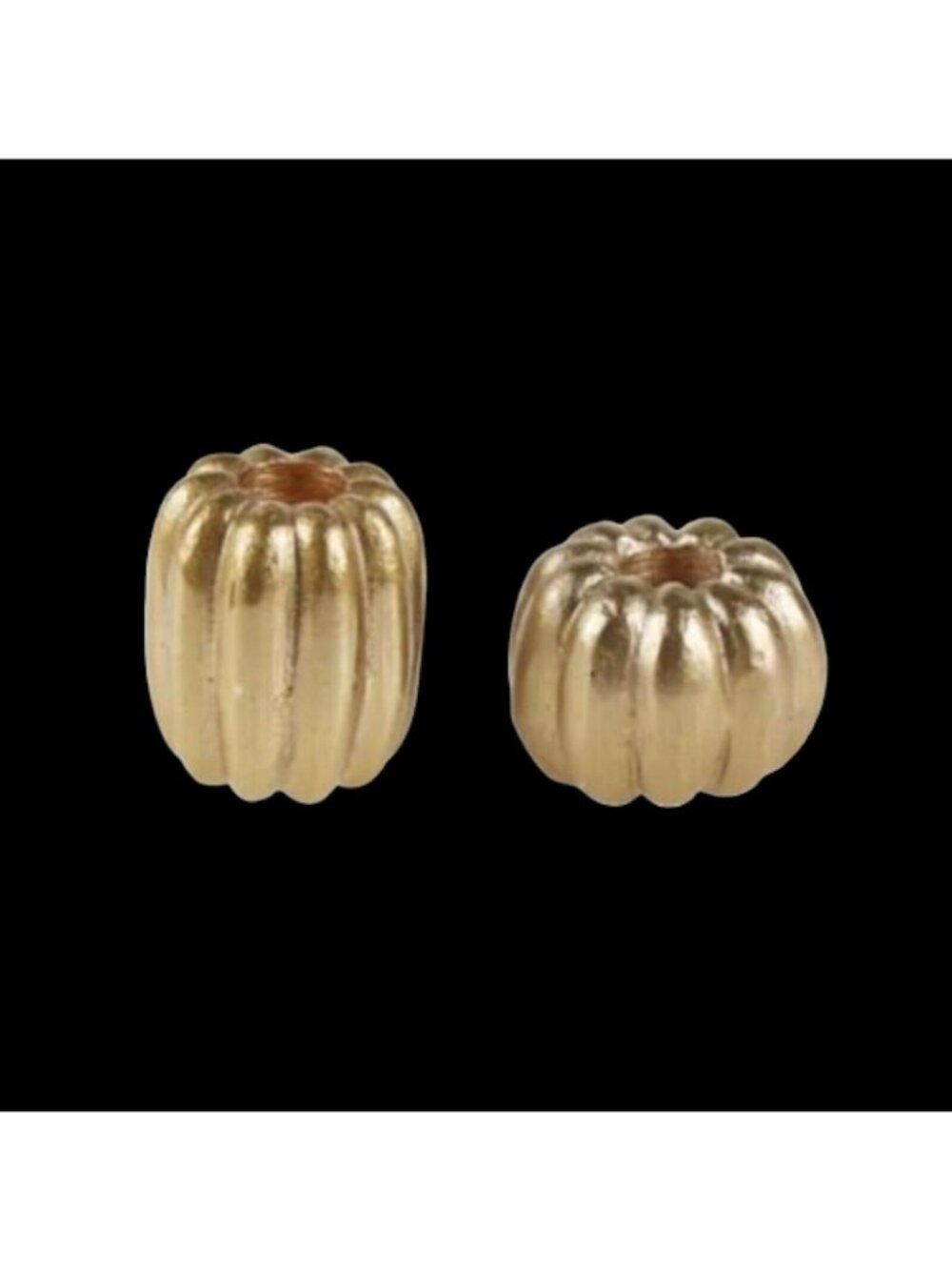 Set Gold Pumpkin Metal Taper Candle Holders - Bed Bath & Beyond New in Box - Picture 2 of 2